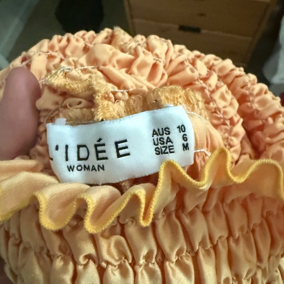 L'idee lidee L'IDÉE Maya Gown in orange Size: 6 - Picture 5 of 5